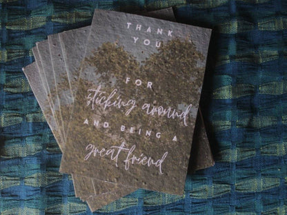 Greetings in the time of Tinder | Greeting Cards | Seedpaper - Set of 3 | Verified Sustainable by Brown Living™