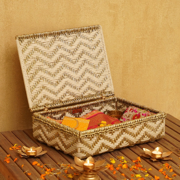 Buy Gretchen - Classic Trousseau Box | Shop Verified Sustainable Baskets & Boxes on Brown Living™