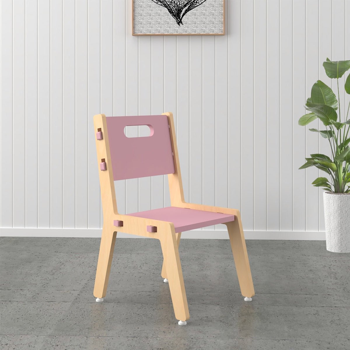 Grey Guava Childrens Wooden Chair | Verified Sustainable by Brown Living™