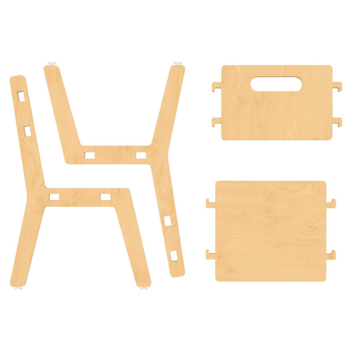 Grey Guava Childrens Wooden Chair | Verified Sustainable by Brown Living™