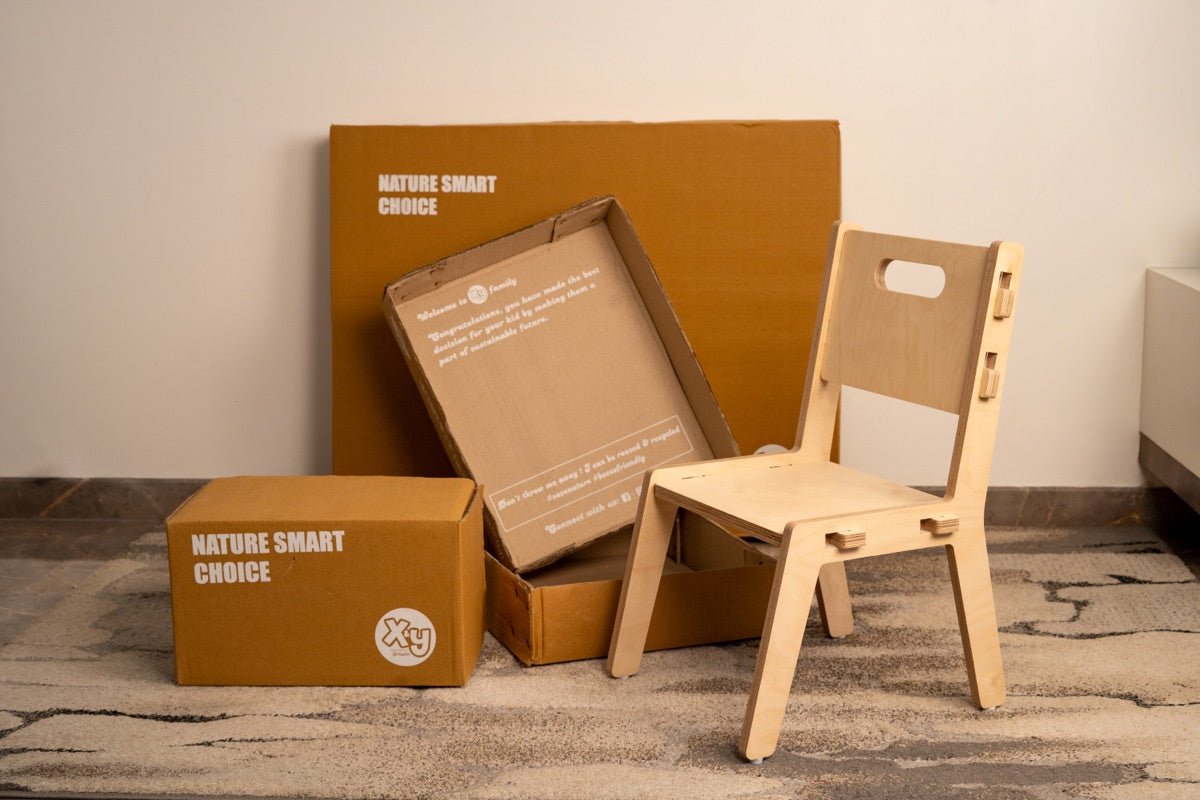 Grey Guava Childrens Wooden Chair | Verified Sustainable by Brown Living™