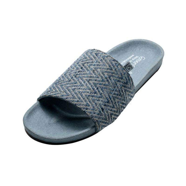 Buy Grey Meander Sustainable and Vegan Slides | Shop Verified Sustainable Products on Brown Living