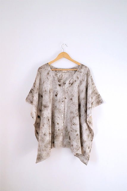 Grey Phuhaar Kaftan Shirt | Verified Sustainable by Brown Living™