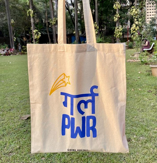 Buy GRL PWR Cotton Tote Bag | Shop Verified Sustainable Tote Bag on Brown Living™