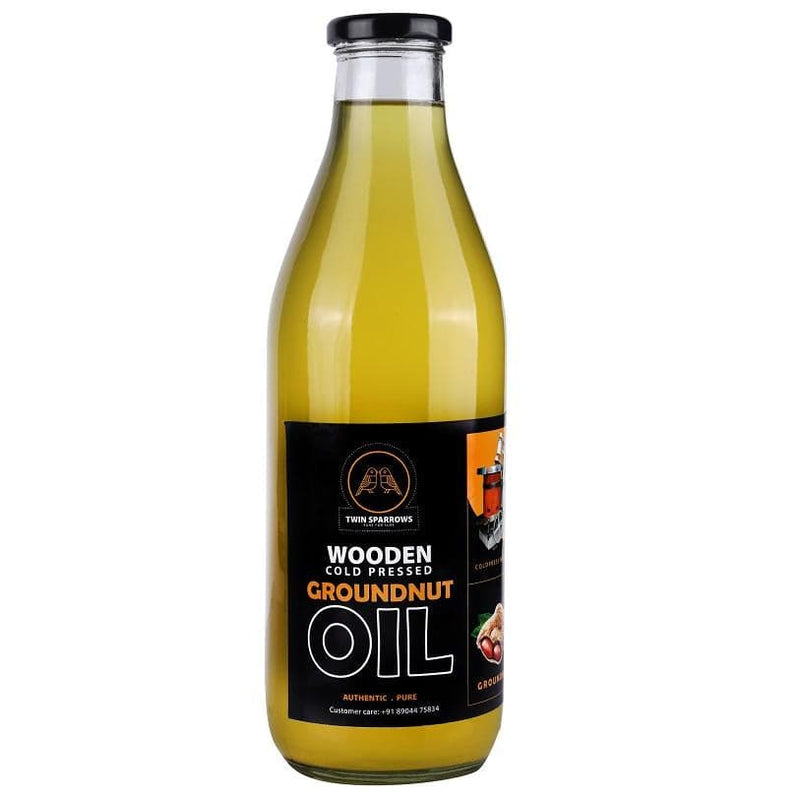 Buy Groundnut Oil - Wooden Cold Pressed | Shop Verified Sustainable Cooking Oils on Brown Living™