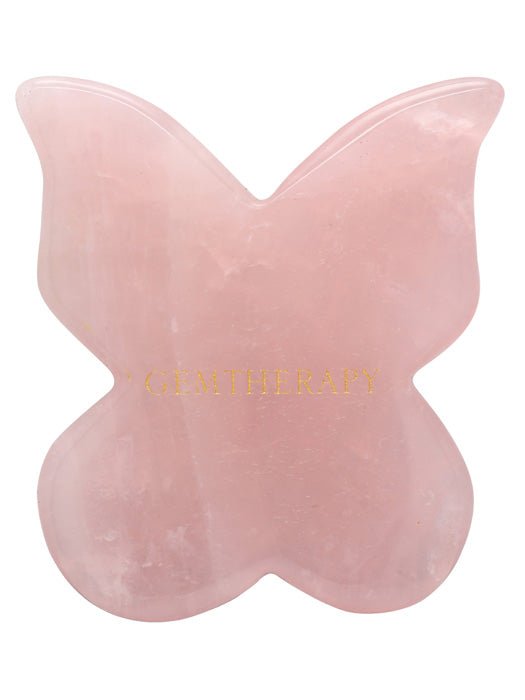 Buy Gua Sha Butterfly - Rose Quartz | Shop Verified Sustainable Massager on Brown Living™