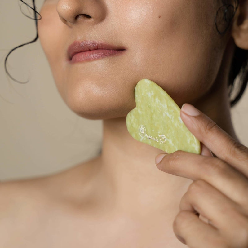 Buy Gua Sha Green Quartz | Shop Verified Sustainable Massager on Brown Living™