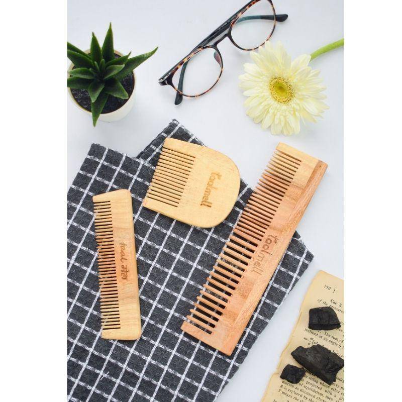 Buy Hair Comb made up of Neemwood, Hair Care for Men's (Pack of 3) | Shop Verified Sustainable Products on Brown Living