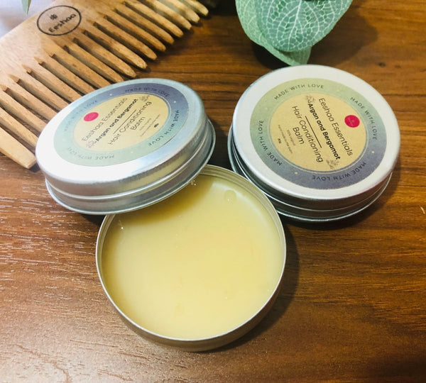 Buy Hair Conditioner Balm- Argan and Bergamot- 25g | Shop Verified Sustainable Products on Brown Living