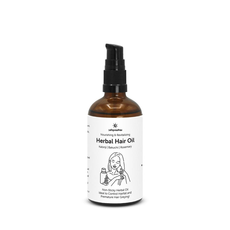 Hair Oil for Growth, Hairfall Control, Grey Care - 100ml | Verified Sustainable Hair Oil on Brown Living™