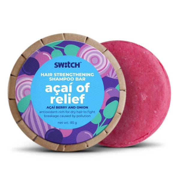 Buy Hair Strengthening Acai of Relief Shampoo Bar for Weak Hair - 85g | Shop Verified Sustainable Products on Brown Living
