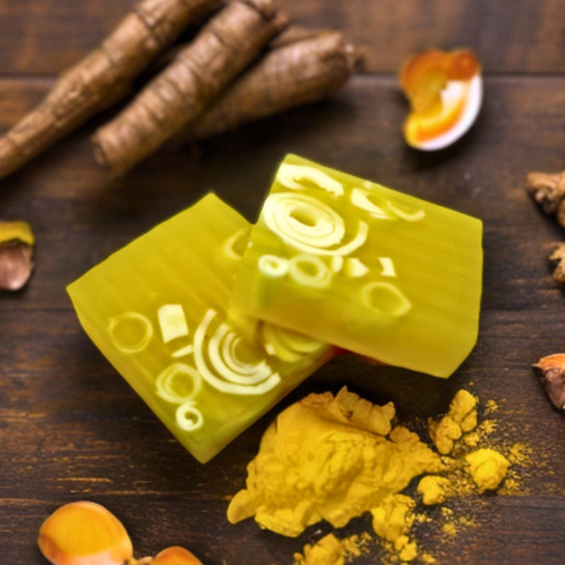 Buy Haldi Chandan Handmade Luxury Soap with Turmeric and Sandalwood essential oil | Shop Verified Sustainable Body Soap on Brown Living™