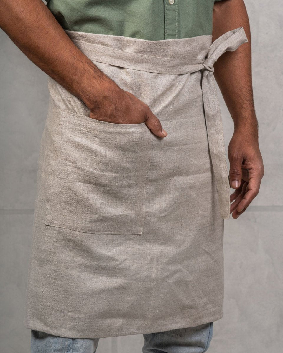 Half Apron in 100% Hemp | Verified Sustainable by Brown Living™