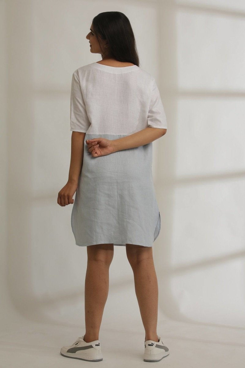 Buy Half-N-Half Hemp Dress | Shop Verified Sustainable Womens Dress on Brown Living™
