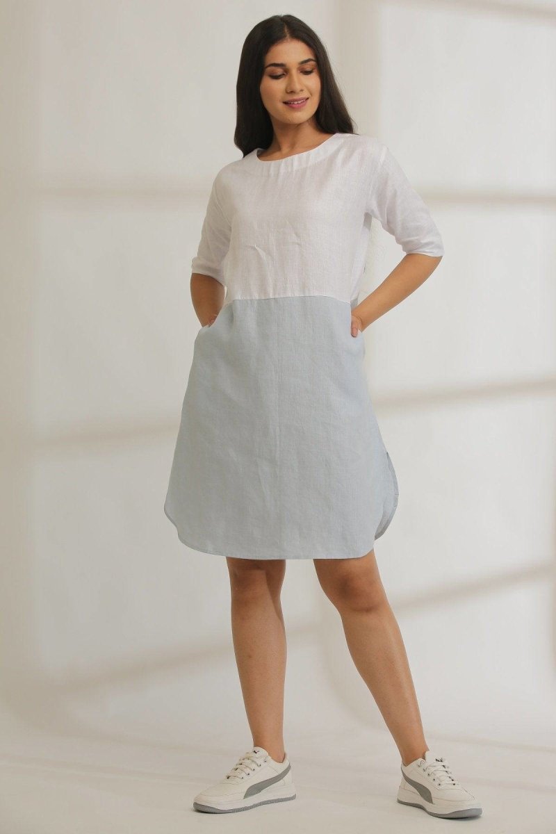 Buy Half-N-Half Hemp Dress | Shop Verified Sustainable Womens Dress on Brown Living™
