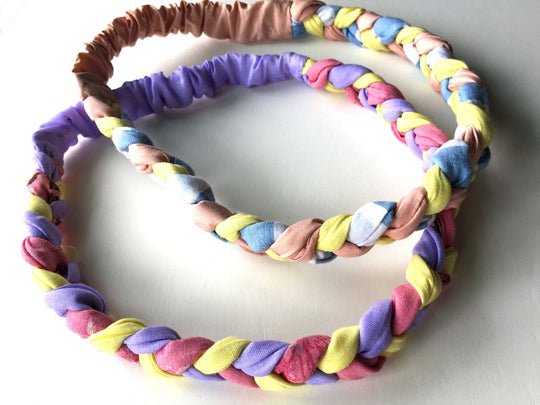 Buy Hand Braided Rainbow Hairbands (Set of 2) | Shop Verified Sustainable Womens Accessories on Brown Living™