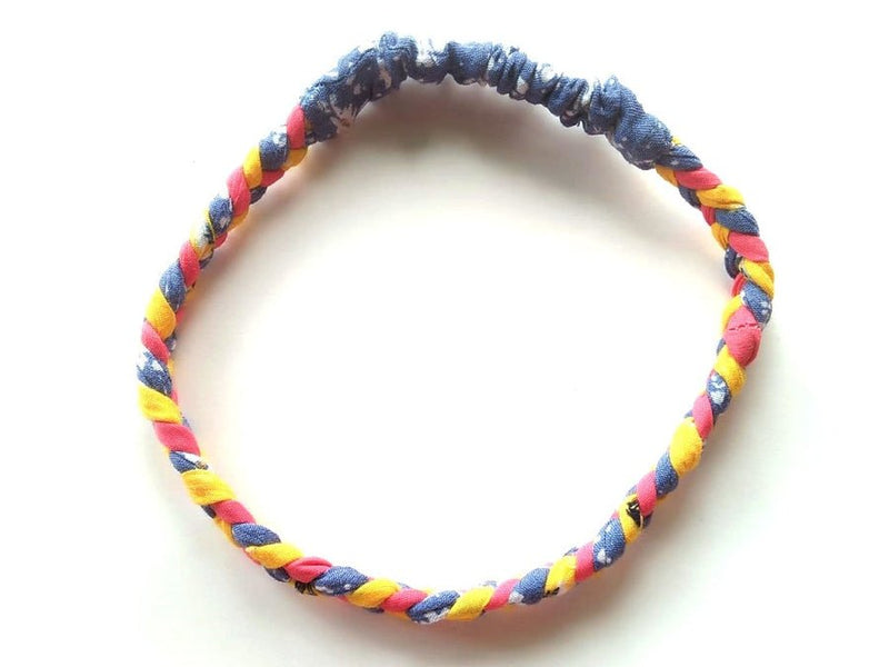 Buy Hand Braided Rainbow Hairbands (Set of 2) | Shop Verified Sustainable Products on Brown Living