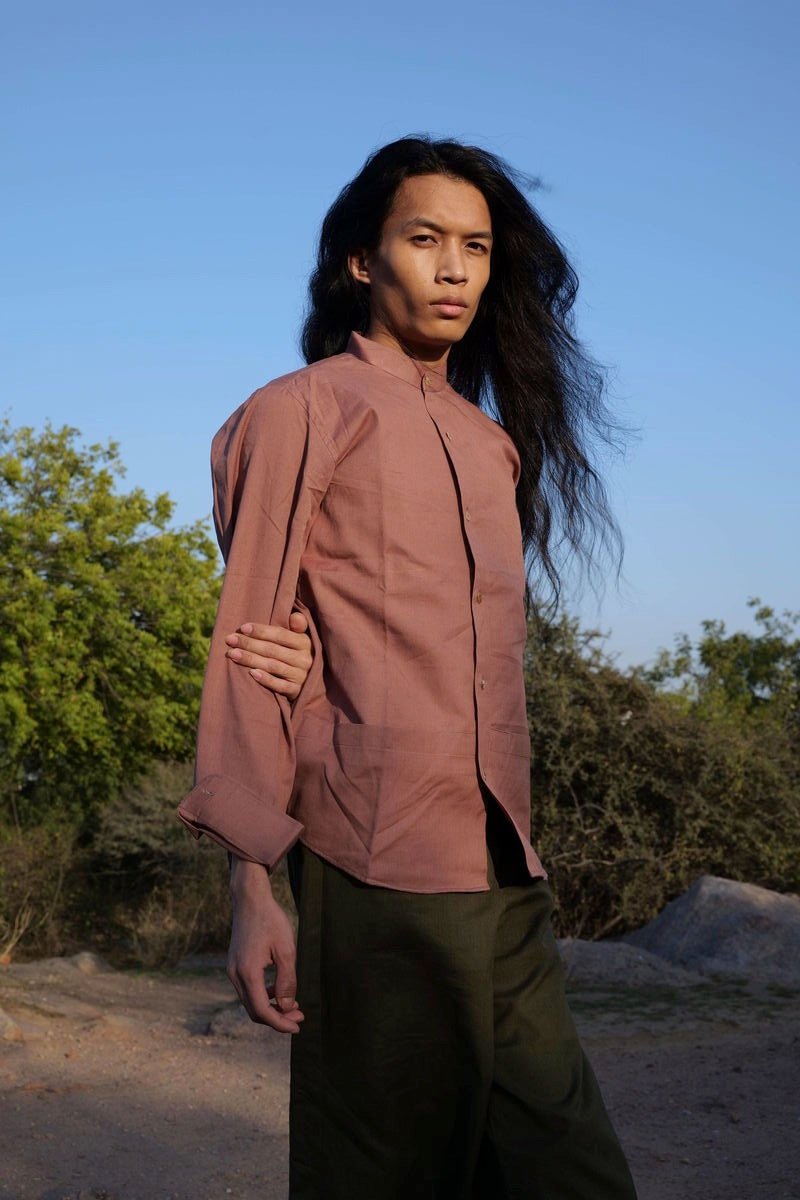 Buy Hand Dyed Unisex Full Sleeves Shirt | Shop Verified Sustainable Mens Shirt on Brown Living™