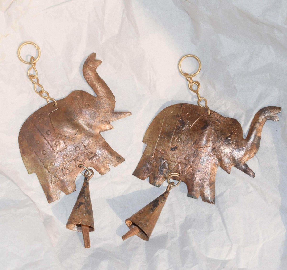 Hand Forged Copper Coated Bell from Kutch | Verified Sustainable by Brown Living™