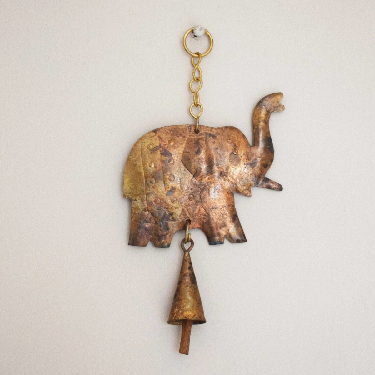 Hand Forged Copper Coated Bell from Kutch | Verified Sustainable by Brown Living™