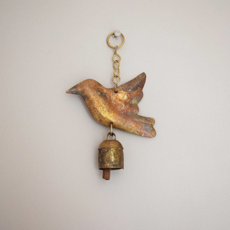 Buy Hand Forged Copper Coated Bell from Kutch | Shop Verified Sustainable Wall Decor on Brown Living™