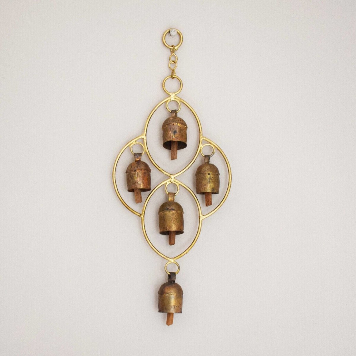 Hand Forged Copper Coated Bell from Kutch | Verified Sustainable by Brown Living™
