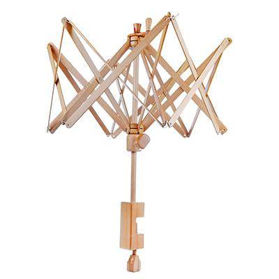 Buy Hand-Operated Wooden Knitting Umbrella 24 Inch Swift Yarn Winder Holder | Made in India | Shop Verified Sustainable Products on Brown Living