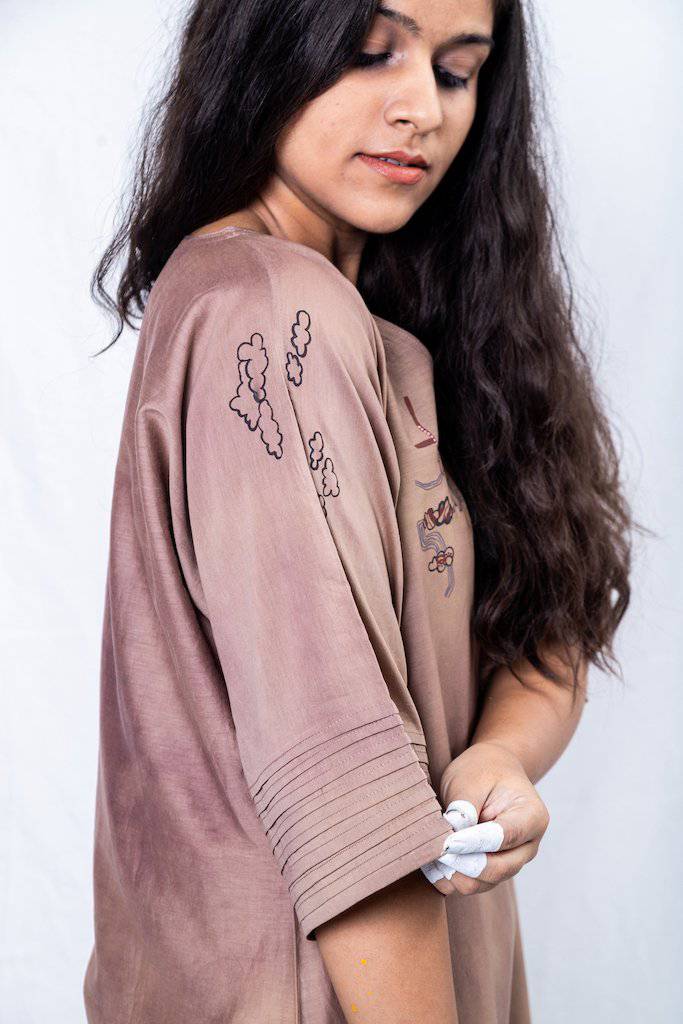 Buy Hand Painted Kaftan | Shop Verified Sustainable Womens Dress on Brown Living™