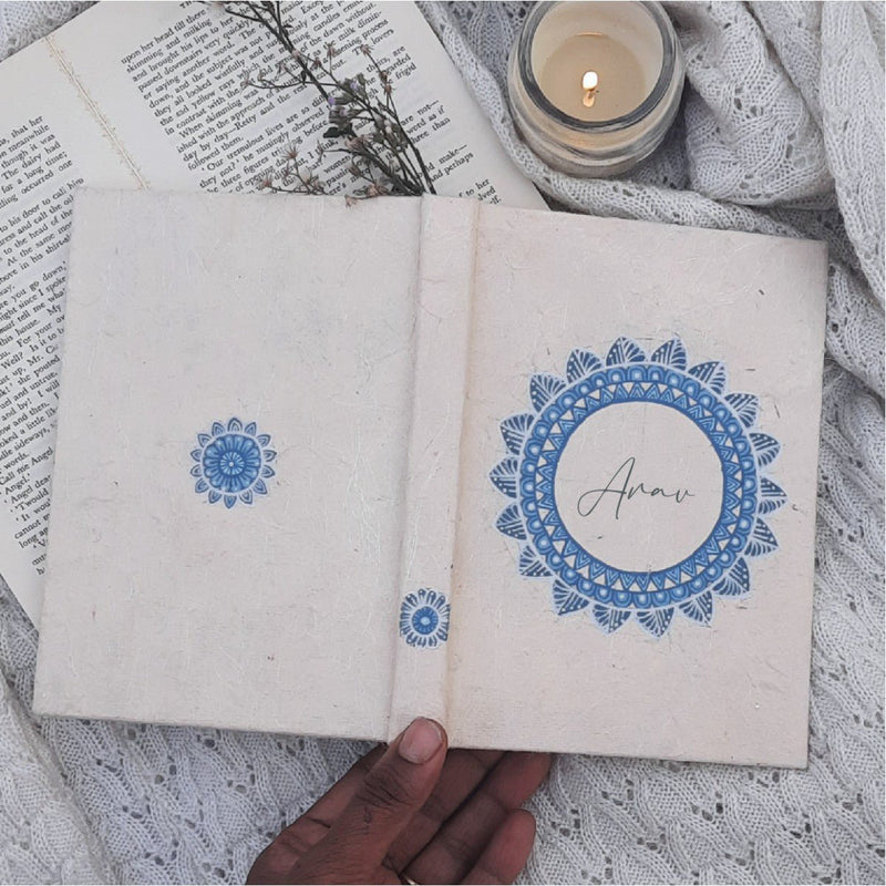 Buy Hand Painted Personalized Journal | Shop Verified Sustainable Stationery on Brown Living™
