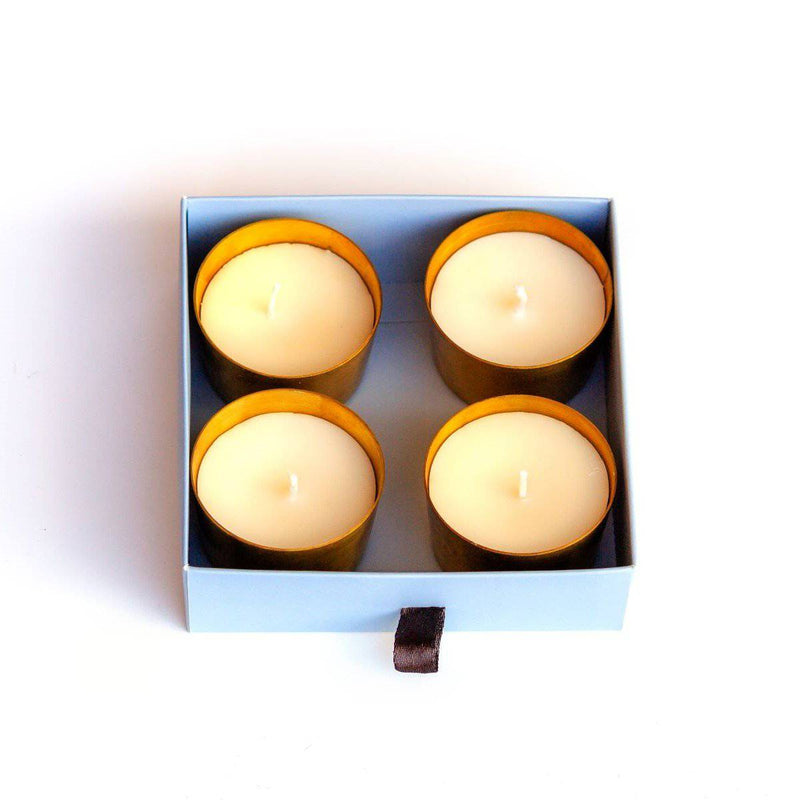 Buy Hand Poured Brass Eos Candle Pack of 4 | Shop Verified Sustainable Products on Brown Living