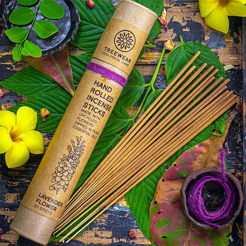 Buy Hand rolled Natural Incense Sticks - Pack of 40 Lavender | Shop Verified Sustainable Products on Brown Living