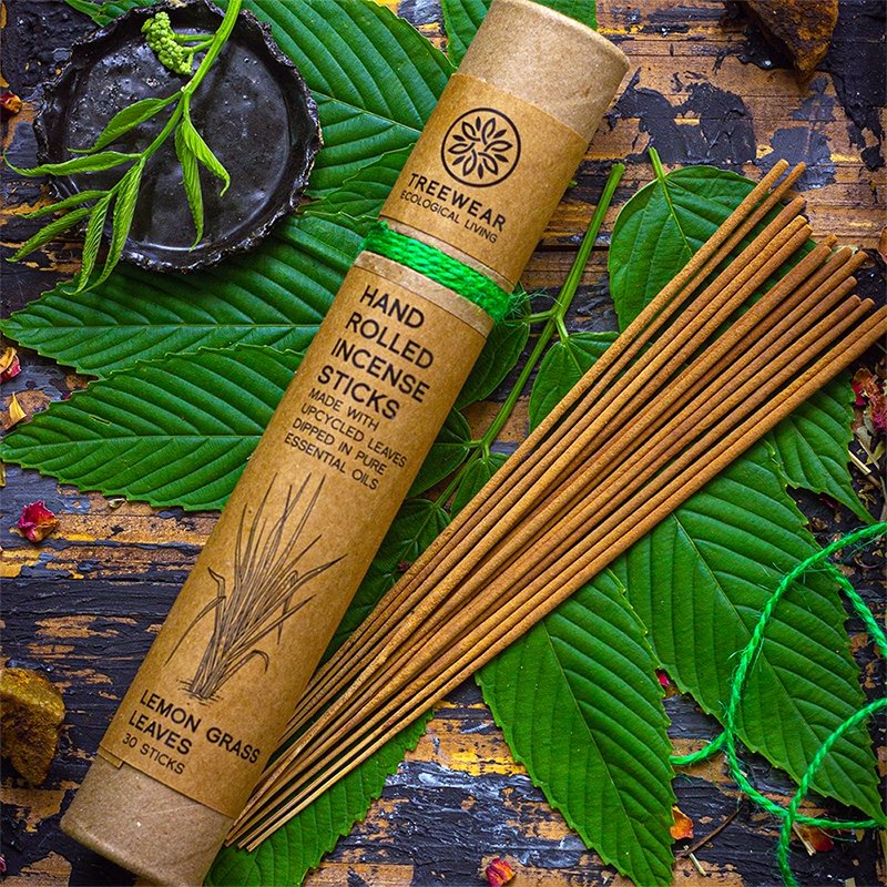 Hand rolled Lemongrass Natural Incense Sticks - Pack of 40 | Verified Sustainable by Brown Living™