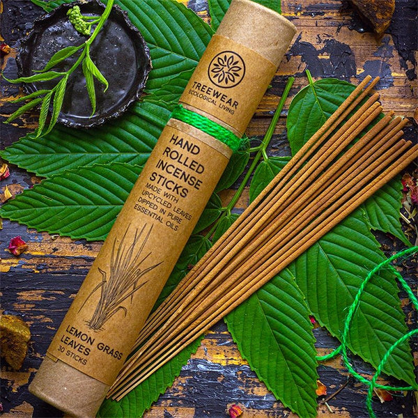 Buy Hand rolled Lemongrass Natural Incense Sticks - Pack of 40 | Shop Verified Sustainable Insect Repellent on Brown Living™