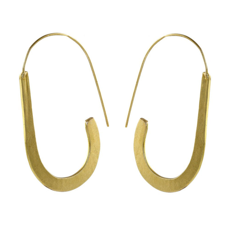 Buy Handcrafted Brass U Shape Earrings | Shop Verified Sustainable Womens earrings on Brown Living™