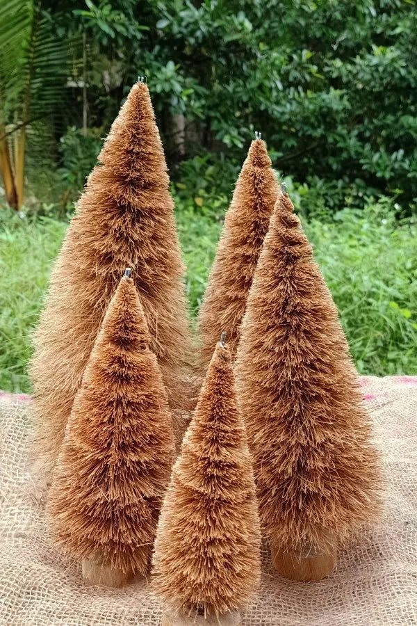 Buy Handcrafted Coir Christmas Tree - 20 CM | Shop Verified Sustainable Products on Brown Living