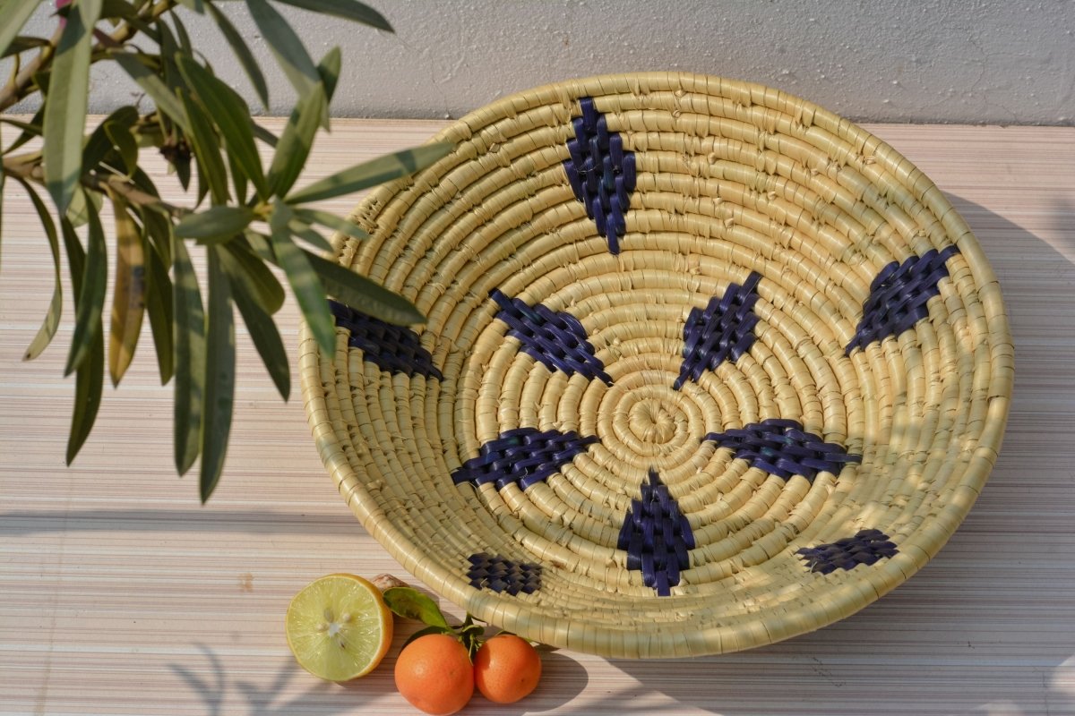 Handcrafted & Eco Friendly Moonj grass fruit basket | Verified Sustainable by Brown Living™