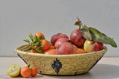 Handcrafted & Eco Friendly Moonj grass fruit basket | Verified Sustainable by Brown Living™