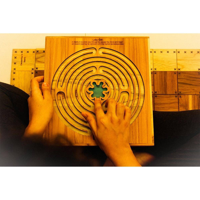 Buy Handcrafted Labyrinth - Opening to Higher Consciousness | Shop Verified Sustainable Decor & Artefacts on Brown Living™