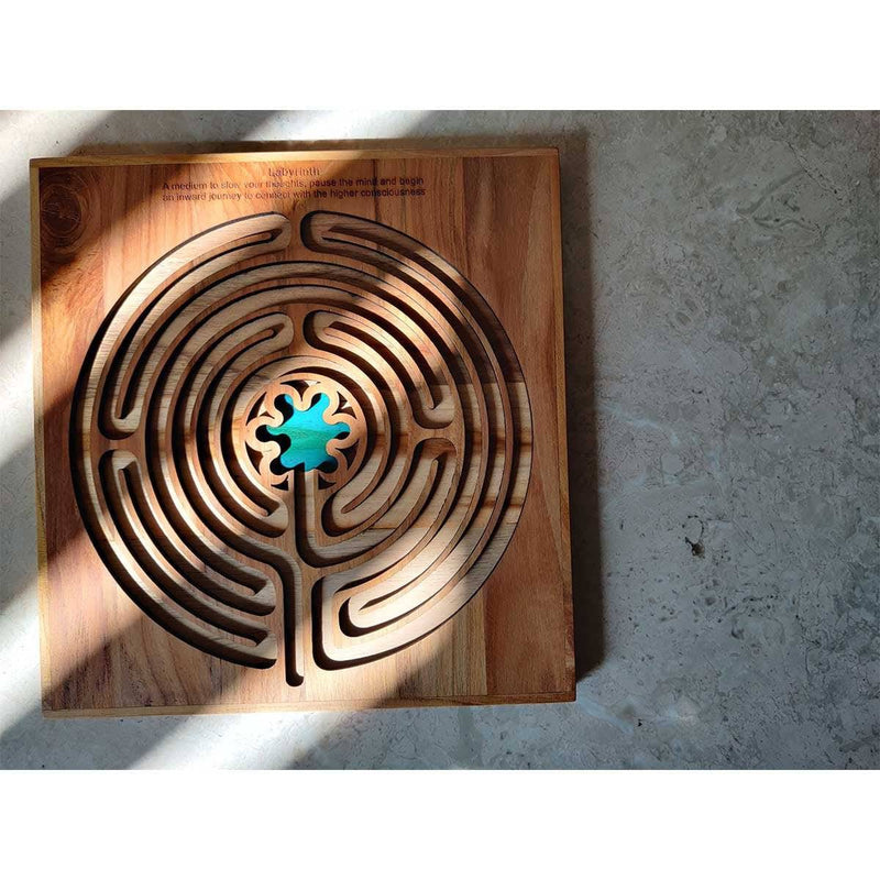 Buy Handcrafted Labyrinth - Opening to Higher Consciousness | Shop Verified Sustainable Decor & Artefacts on Brown Living™