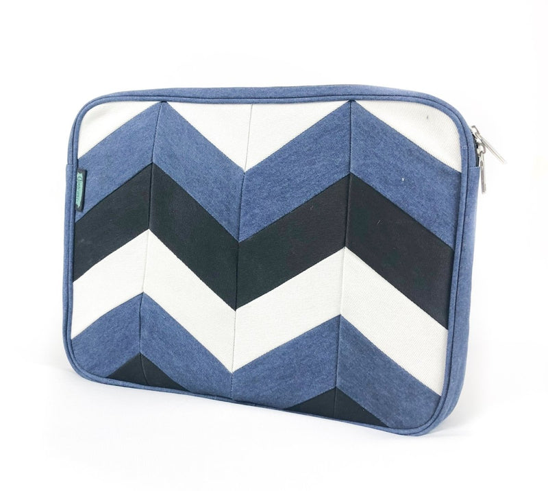 Buy Handcrafted Laptop Sleeve - Chevron Patchwork | Shop Verified Sustainable Products on Brown Living