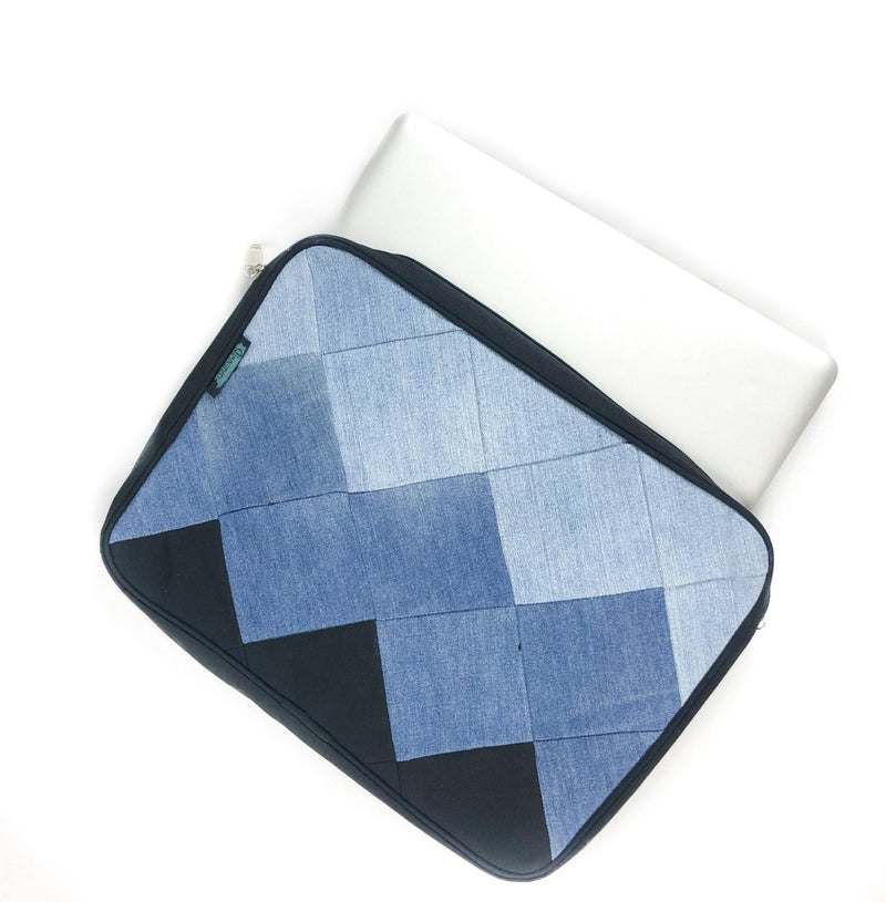 Buy Handcrafted Laptop Sleeve - Square Patchwork | Shop Verified Sustainable Products on Brown Living