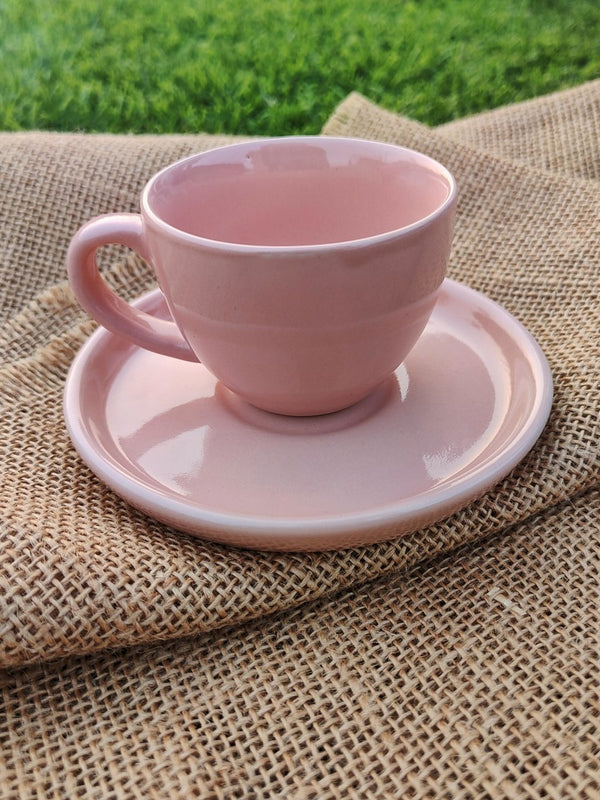 Buy Handcrafted Mini Pink Espresso Cup | Shop Verified Sustainable Cups & Saucers on Brown Living™