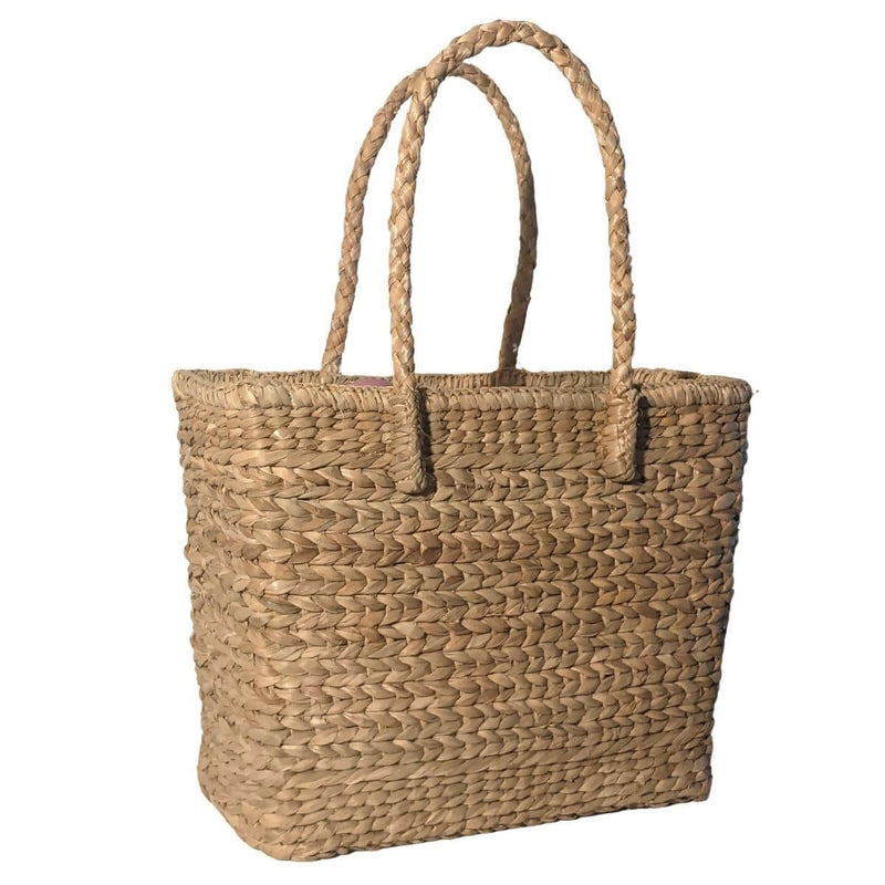 Buy Handcrafted Multipurpose Hyacinth Basket/Lunch Bag | Shop Verified Sustainable Baskets & Boxes on Brown Living™