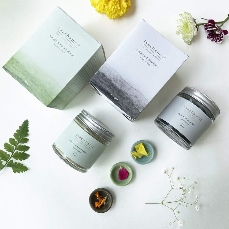 Buy Handcrafted Skincare Small Gift Set | Shop Verified Sustainable Body Scrub on Brown Living™
