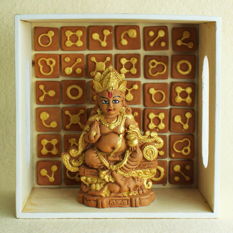 Buy Handcrafted Terracotta Dharaj Kuber Idol | Shop Verified Sustainable Products on Brown Living