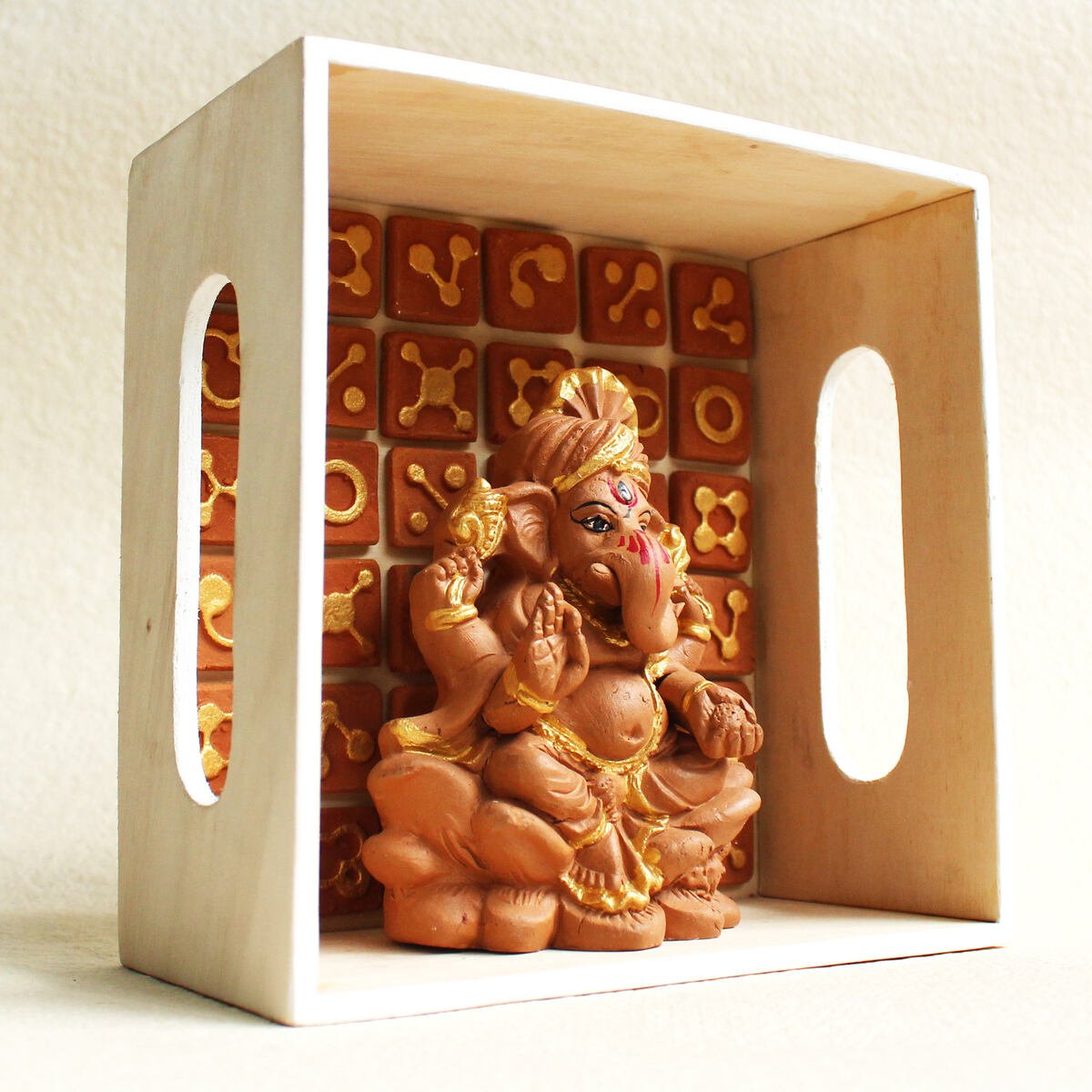 Handcrafted Terracotta Ganpati Idol Small(S) | Verified Sustainable by Brown Living™