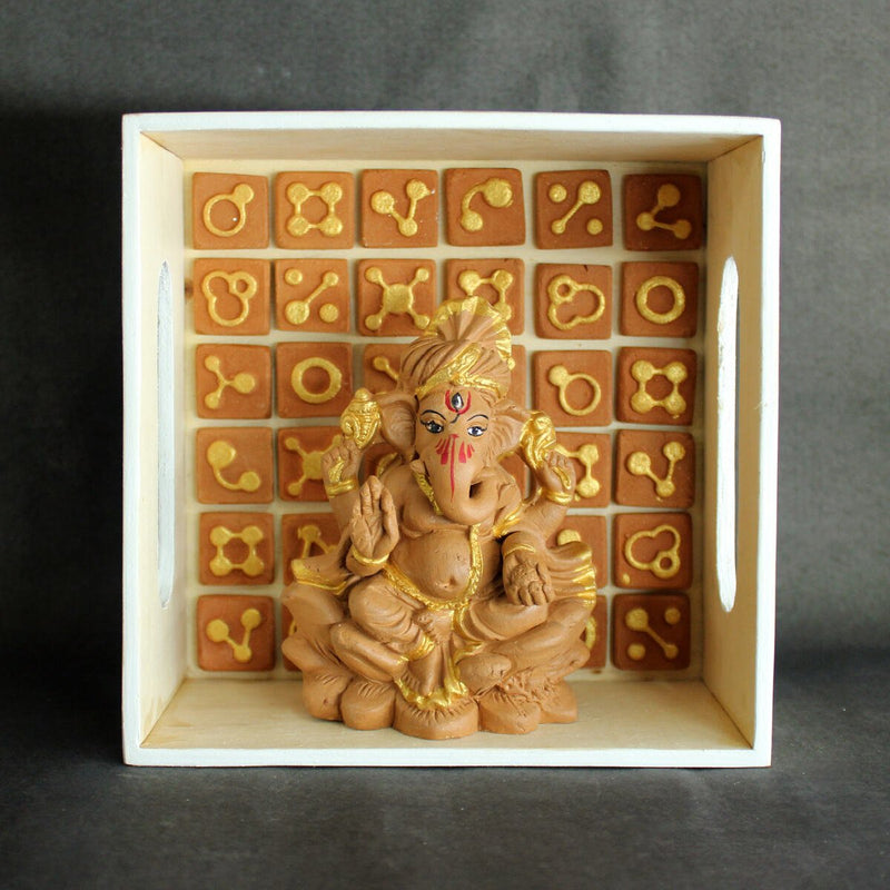 Buy Handcrafted Terracotta Gapati Idol Small(S) | Shop Verified Sustainable Products on Brown Living