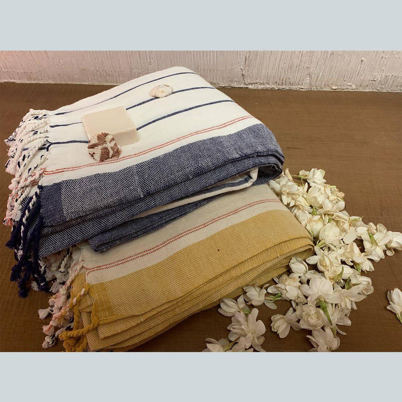 Buy Handcrafted Ultra Soft Cotton Bath Towel | Shop Verified Sustainable Products on Brown Living