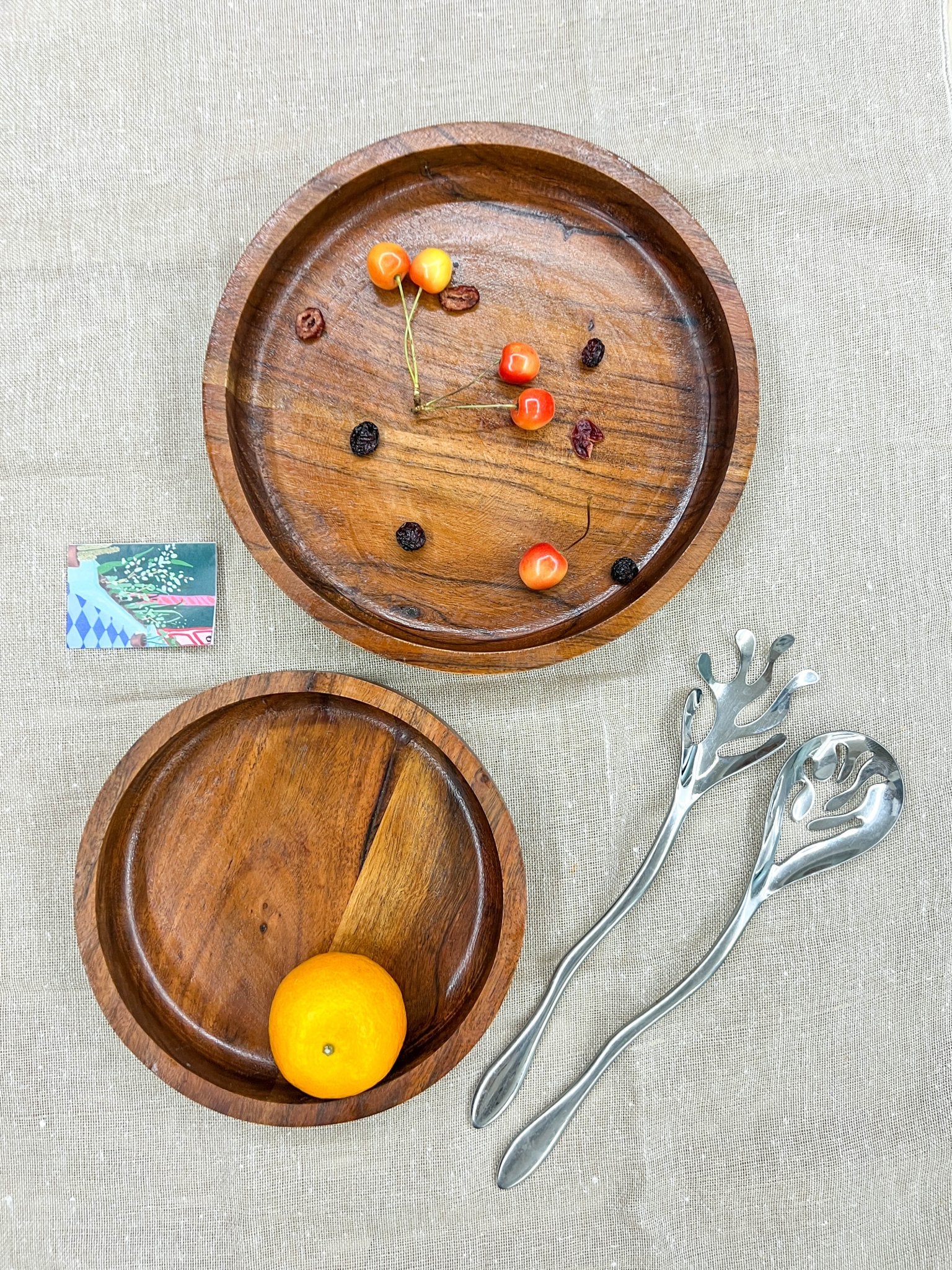 Handcrafted Acacia Wood Serving Bowl | Verified Sustainable by Brown Living™