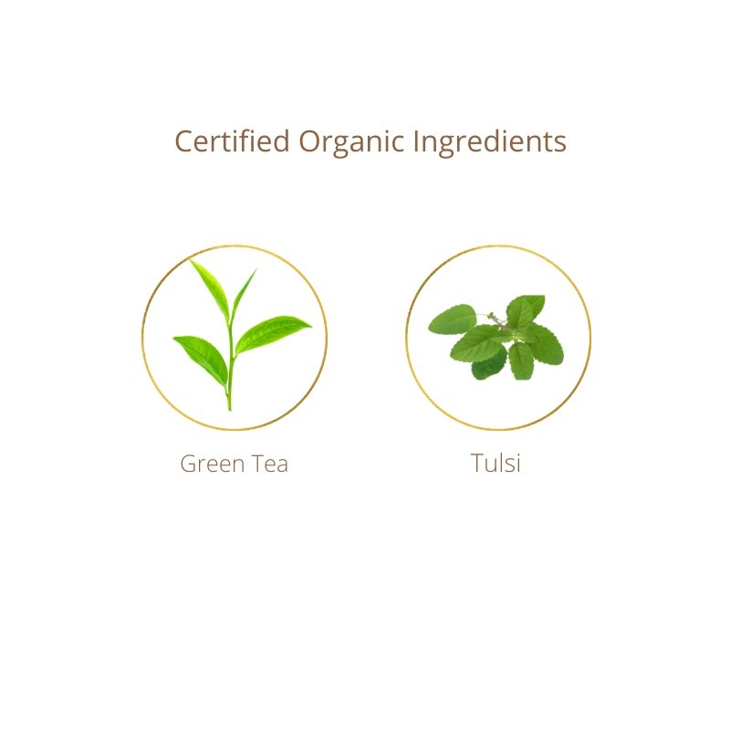 Organic First Flush Tulsi Whole Leaf Green Tea | Verified Sustainable by Brown Living™